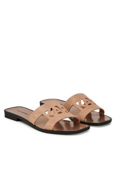 Karl Lagerfeld Flip-flops roz pentru femei KARL LAGERFELD-KL80402 5SP PINK SHIMMER SUEDE