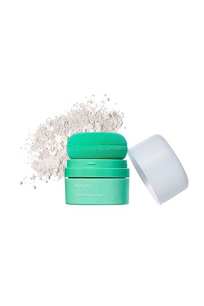briogeo Style + Treat Dry Shampoo Powder Puff – Talc-Free, Non-Aerosol, Travel-Size – 0.53 oz