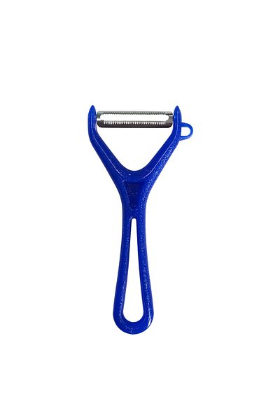 Saban Vegetable and Fruit Peeler with Horizontal Blade Blue Solingen – Stainless Steel Blade, Ergonomic Handle