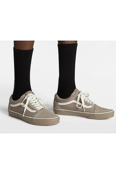 Vans Old Skool Unisex Casual Παπούτσια Sneaker Μπεζ