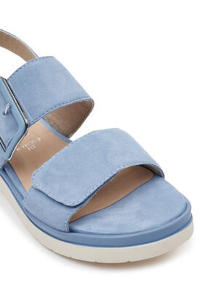 Tamaris Sandale damă albastre TAMARIS COMFORT-8-88706-42 845 LT BLUE SUEDE