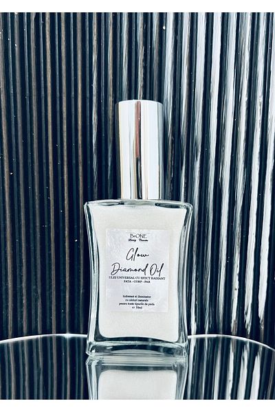 BeOne Cosmetics Glow Diamond Oil- ulei universal cu particule stralucitoare, 100% natural, particule stralucitoare