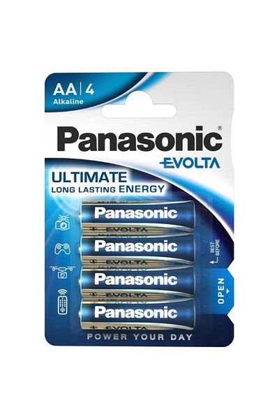 PANASONIC Panasonic Evolta Alkaline AA batteries, 4 pcs