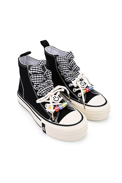 Tmall Tenisi inalti de dama,cu talpa flatform,TD1279,Negru