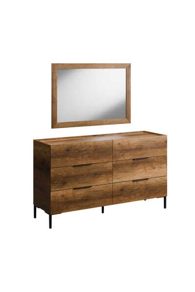 Adore Mobilya Oryana Ayna - Oslo Ceviz 68x98x2 cm