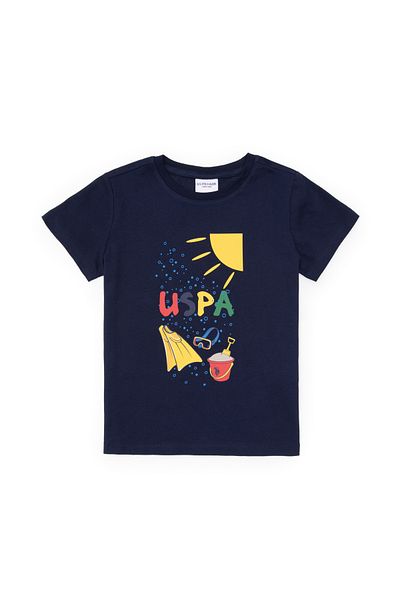 U.S. Polo Assn. Boy's Crew Neck Navy Blue T-Shirt 50307138-Vr033