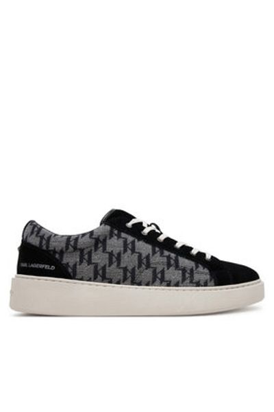 Karl Lagerfeld Men's Sneakers black KARL LAGERFELD-KL53323 700 BLACK SUEDE & TEXTILE