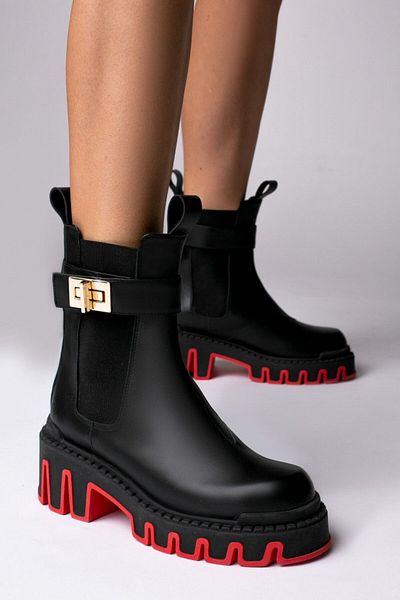 Vanilla Days Alessia black genuine leather ankle boots