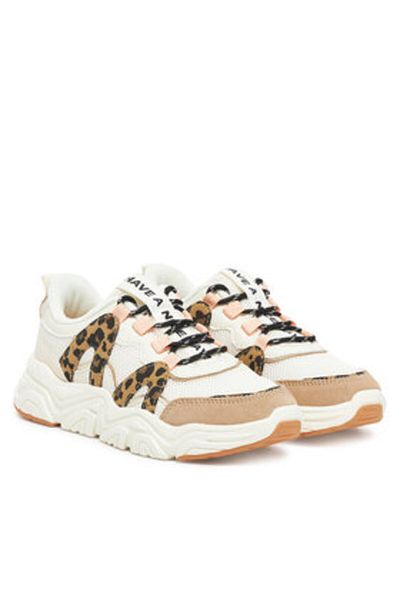 Gioseppo Teniși bej pentru fete GIOSEPPO-74962-P LEOPARD