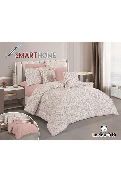 smart home Luna Printed Bedspread 8 Pieces 100% Cotton