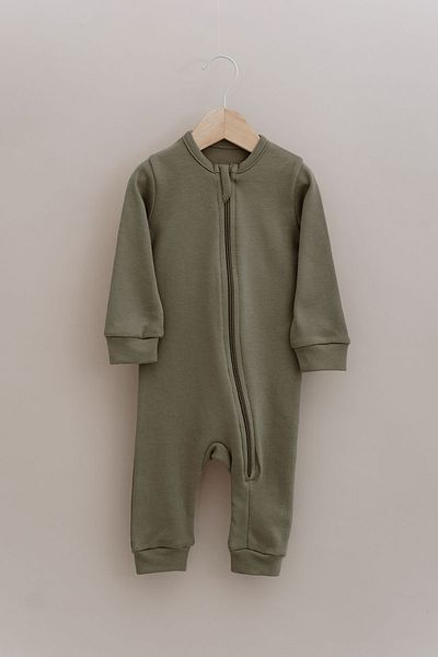 Tuğba Kuğu Jumpsuit Without Zipper Booties - Pureline Series - Khaki