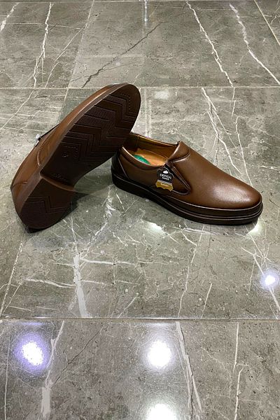 D derde made in turkey Men's Classic Orthopedic Comfortable Solid Daily Shoes