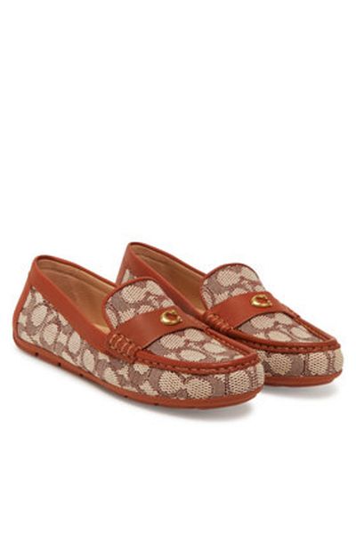 Coach Women's Loafers brown COACH-CAS68 URC COCOA/BURNISHED AMBER