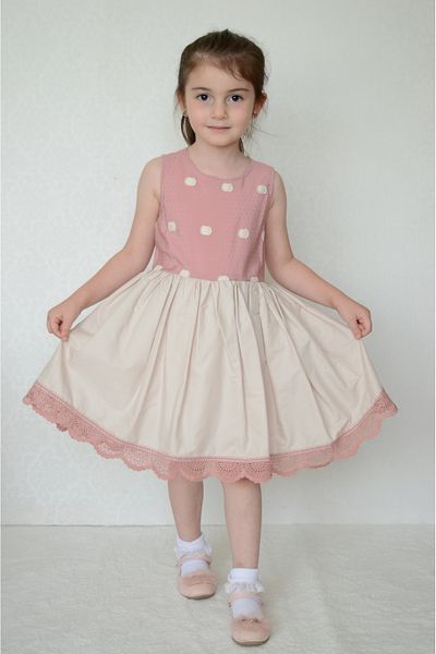 Sevimli Rochie pentru fete Rochie de vara brodata