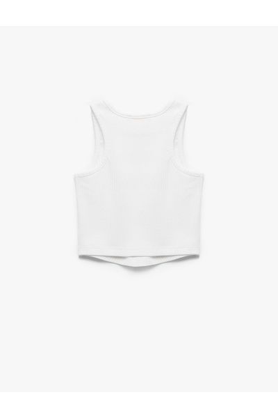 Koton Cotton Sleeveless Crew Neck Basic Crop Undershirt