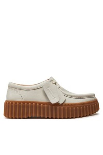 CLARKS Women's Half-boots beige CLARKS-TORHILL BEE OFF WHITE LEA 26172085