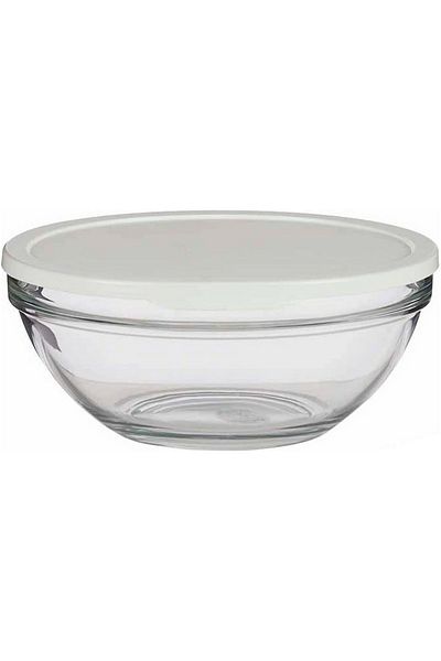 Paşabahçe 53583 White Lid Storage Container 2500 Cc 24 cm