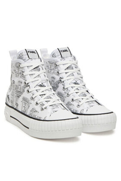 Karl Lagerfeld Women's Sneakers white KARL LAGERFELD-KL60455 911 WHITE CANVAS