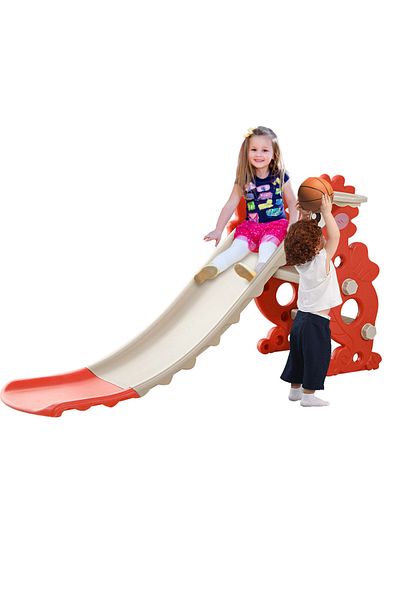 Ma Baby Kids Slide Slide 1-3-5 Years Old Baby Single Slide Indoor and Outdoor Home Red