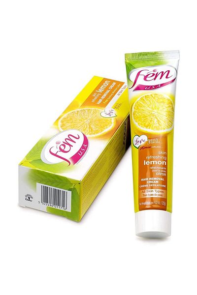 Fem USA Hair Removal Cream with Refreshing Lemon for Skin 120 g