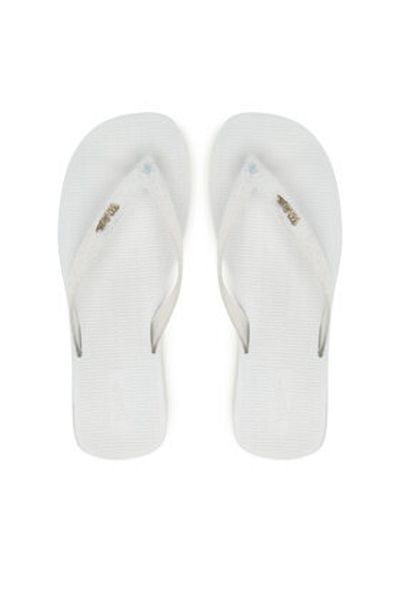 Melissa Șlapi de damă albi MELISSA-M 35781 AW140 ALB/GLITTER TRANSPARENT