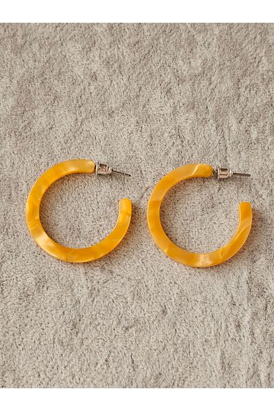 SiestaAccessories Pearlescent Thin Acrylic Hoop Earrings