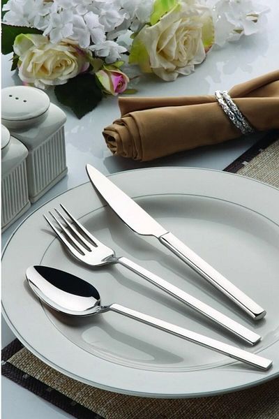 Çelik Express 6 Pieces Luxury Dinner Knife 304 Stainless Steel Stick Model Dinner Knife