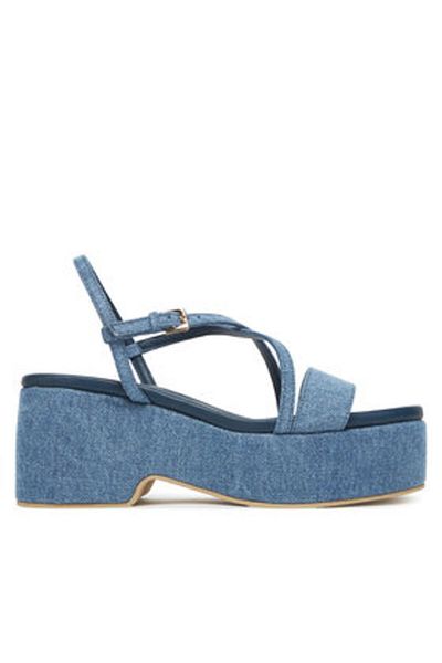 Pollini Sandale damă albastre POLLINI-SA16318I0MTQ0707 SAN.LOD.ARIA80 TESS.JEANS DENIM
