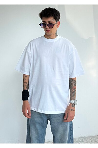 zaee Λεπτό ύφασμα Medium Oversize Fit Βαμβακερό βασικό μπλουζάκι