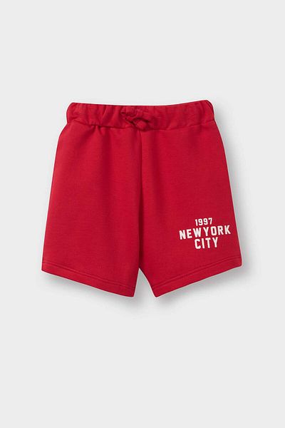 DeFacto Baby Boy Printed Shorts with Elastic Waist E1018A525Sm