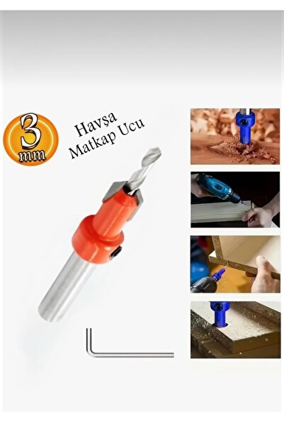 DMAX Ahşap Havşa Matkap Ucu 3 mm