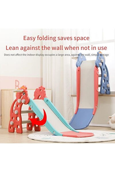 Ma Baby Kids Folding SlideToddler Slide for Age 1-3 Kids Baby Slide Indoor Playset Outdoor Blue