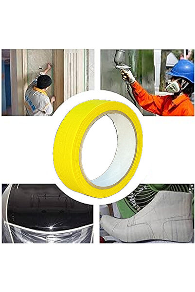 Colored Masking Paper Tape Paint Tape 24mmx20mt Yellow