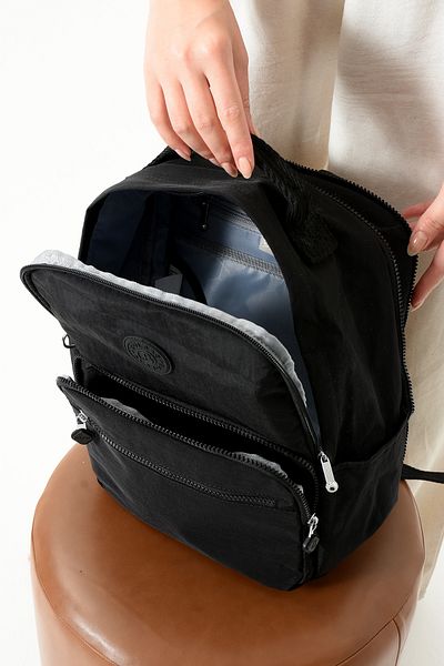 Just Polo Unisex Water-Proof Imported Crinkle Fabric School Business and Travel Backpack with Tablet Compartment Bellow