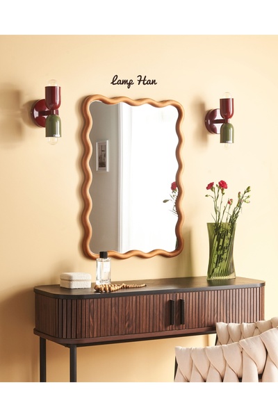 Lamp Han Özel Tasarım Şık Dekoratif Renkli Retro Duvar Lambası Aplik