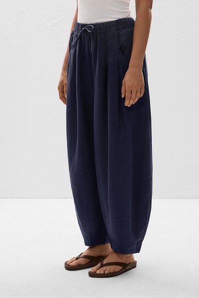 Oysho 100% linen balloon trousers