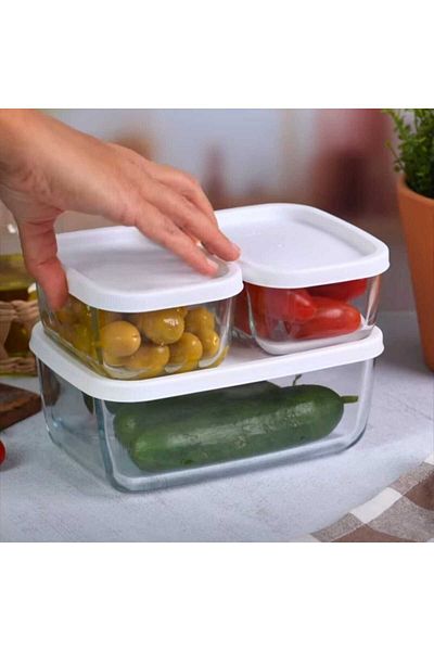 Mask Cube L a V 3-Piece Storage Container