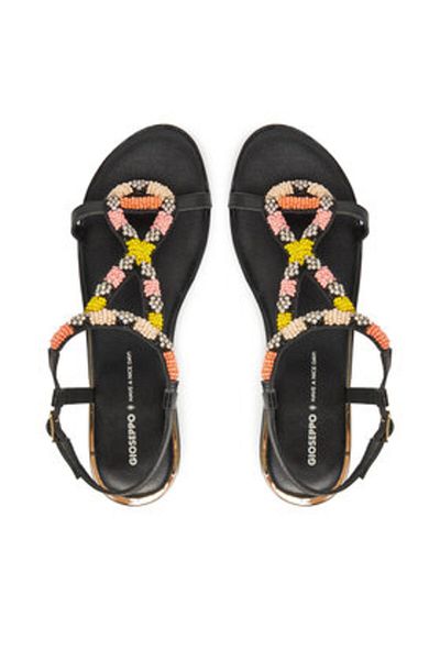 Gioseppo Sandale damă negre GIOSEPPO-74856-P MULTICOLOR