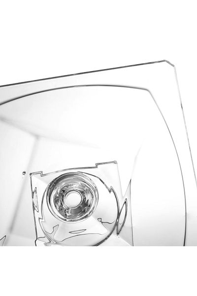 DANIA GLASSWARE Glass serving dish with a clear, pure base, versatile for fruits, desserts, and chocolates