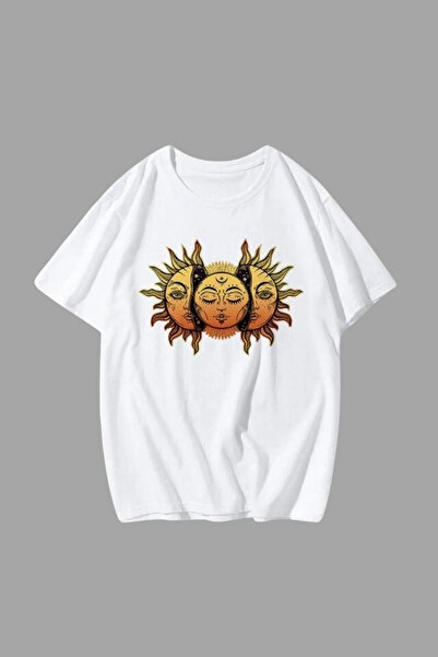 donamod Tricou Eclipsea Soarelui Soare și Lună