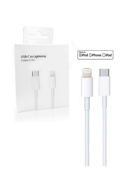 DAO DATA/CHARGING cable compatible with Apple 4GN33Z/A - USB C Lightning, 96W, 4.7A, 1m - white