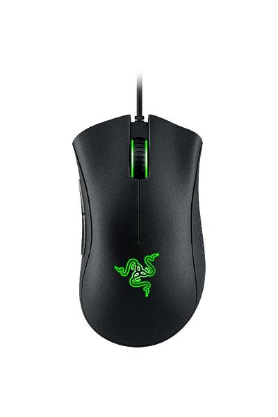 RAZER ماوس الألعاب Death Adder Essential - مستشعر بصري بدقة 6400 نقطة في البوصة، تصميم مريح