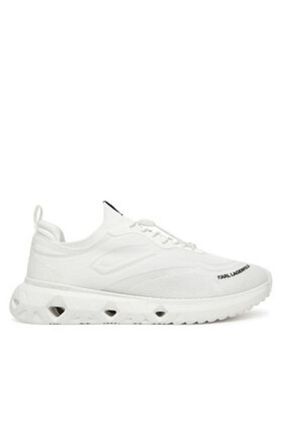 Karl Lagerfeld Men's Sneakers white KARL LAGERFELD-KL54623 K1W WHITE KNIT TEXTILE /MONO