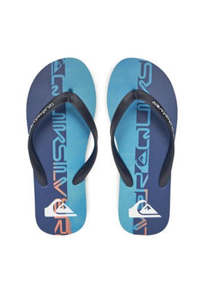 Quiksilver Șlapi albaștri pentru bărbați QUIKSILVER-AQYL101430 BQV8 NEBULAS BLUE WORDBLOCK