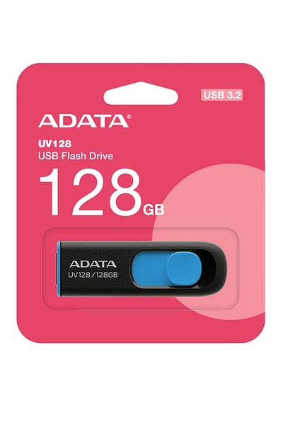 Adata Stick USB A-DATA UV128, 128GB, USB 3.0 (Negru/Albastru)