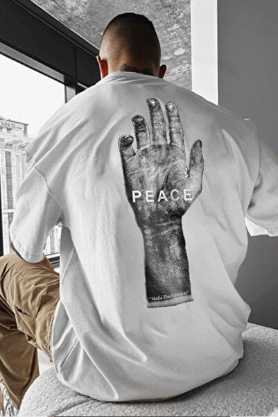 donamod Μπλουζάκι με στάμπα Peace Oversize