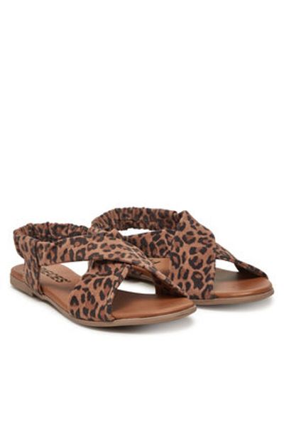 PIECES Sandale damă negre PIECES-17149555 BLACK LEO SUEDE