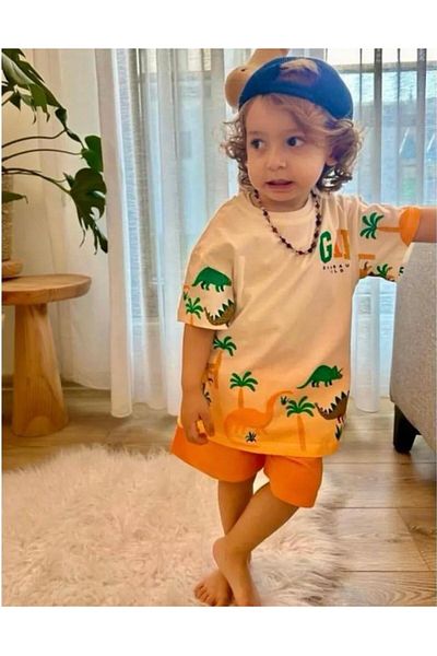 Nisa Dinosaur Patterned Set