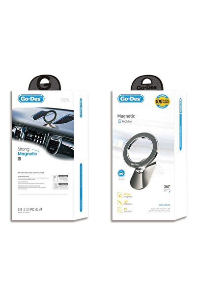 Go-Des GD-HD215 MagSafe 360 Degree Rotating Magnetic Car Phone Holder with Head Movable