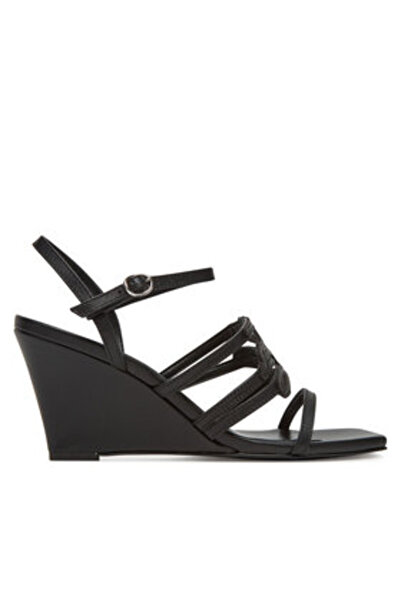 Karl Lagerfeld Sandale damă negre KARL LAGERFELD-KL34425 000 BLACK LTHR